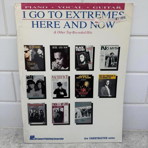 Vtg 90’s songbook “I go to Extremes” Piano Vocal Guitar, Bill Joel, Aerosmith + - Picture 2 of 2